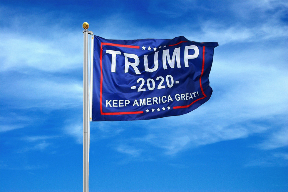 Donald Trump Flag - 2020 Keep America Great Campaign Banner 3x5 with ...